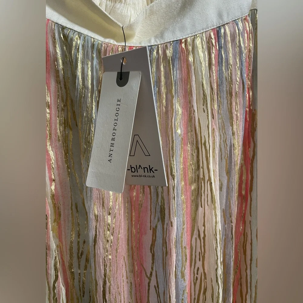 NWT, Anthropologie Shimmer Bl^nk Skirt